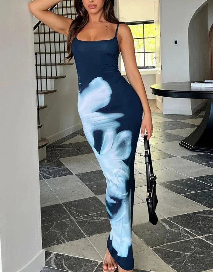 Avni Printed Maxi Dress Comfortable Maxi Dress with Slits