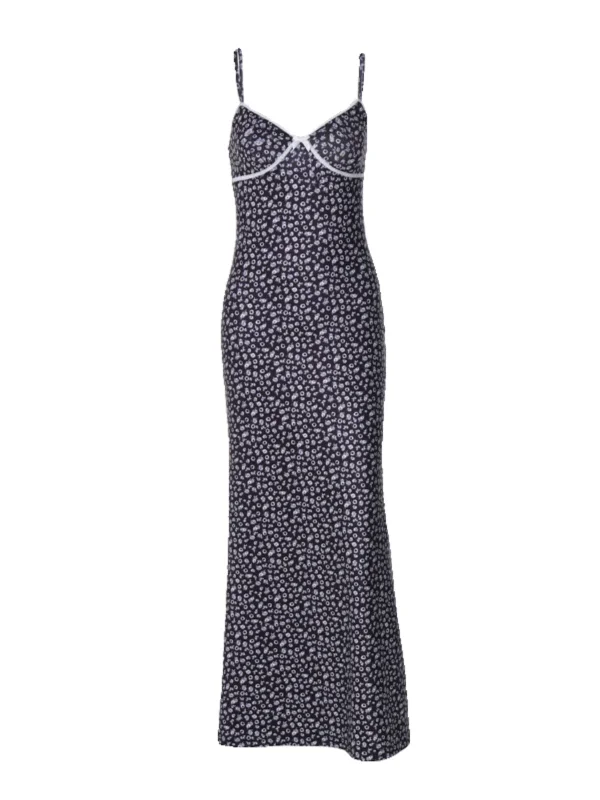 Dinah Mini Floral Print Maxi Dress Fashionable Layered Maxi Dress