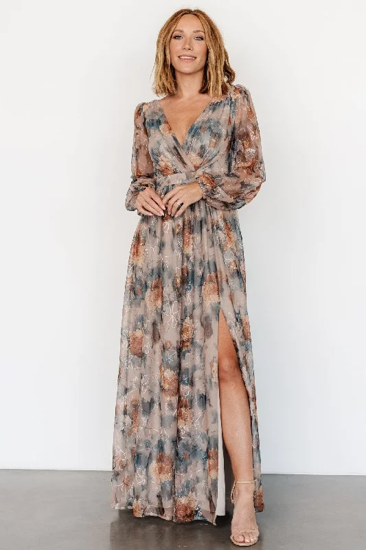 Helene Maxi Dress | Jade Multi Cozy Spaghetti Strap Maxi Dress