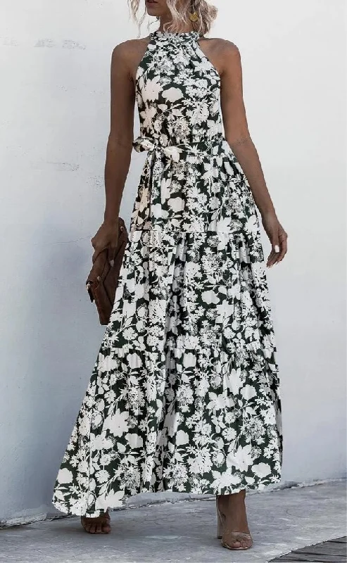 Malvaglia Maxi Dress Stylish Long Sleeve Maxi Dress