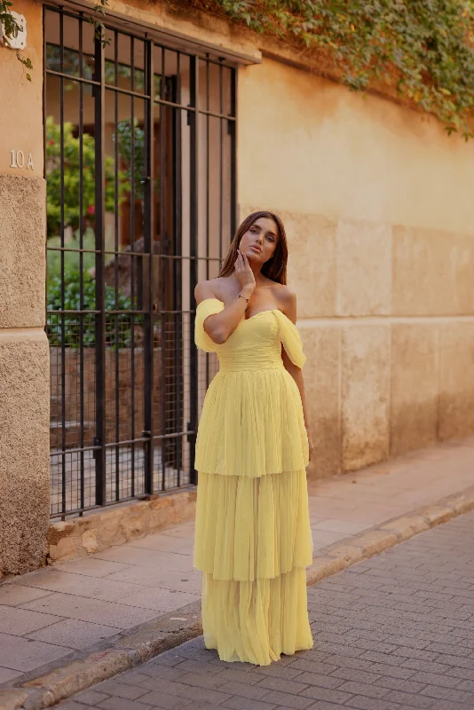 Sydney Maxi Dress in Yellow