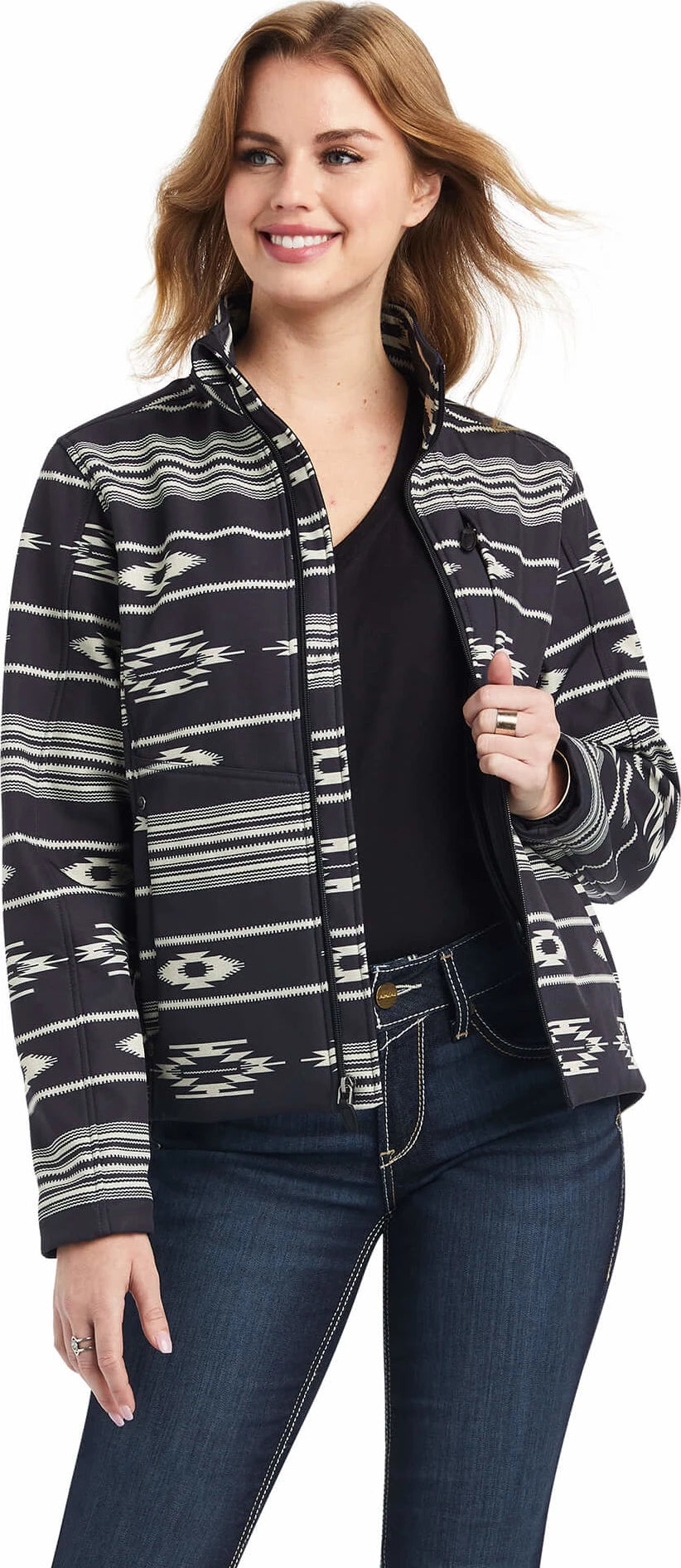 Ariat® Women's Chimayo Zip Front Concealed Carry Softshell Western Jacket Hoodie Zip-Up Jacket Button-Up Jacket Ariat® Women's Chimayo Zip Front Concealed Carry Softshell Western Jacket Hoodie Zip-Up Jacket Button-Up Jacket