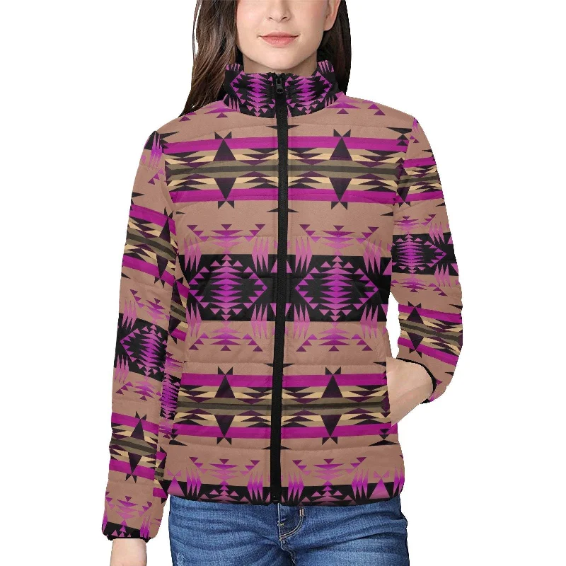 Between the Mountains Berry Women's Stand Collar Padded Jacket Denim Jacket Leather Jacket Suede Jacket Between the Mountains Berry Women's Stand Collar Padded Jacket Denim Jacket Leather Jacket Suede Jacket