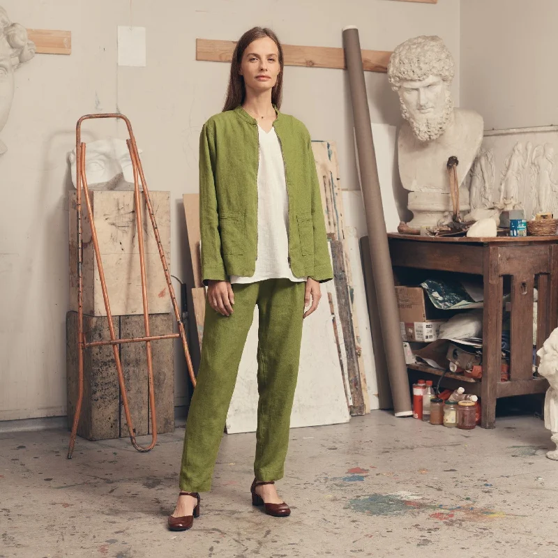 Cardamom Seed Linen Cherry Tree Jacket V-Neck Jacket Boat Neck Jacket Square Neck Jacket Cardamom Seed Linen Cherry Tree Jacket V-Neck Jacket Boat Neck Jacket Square Neck Jacket