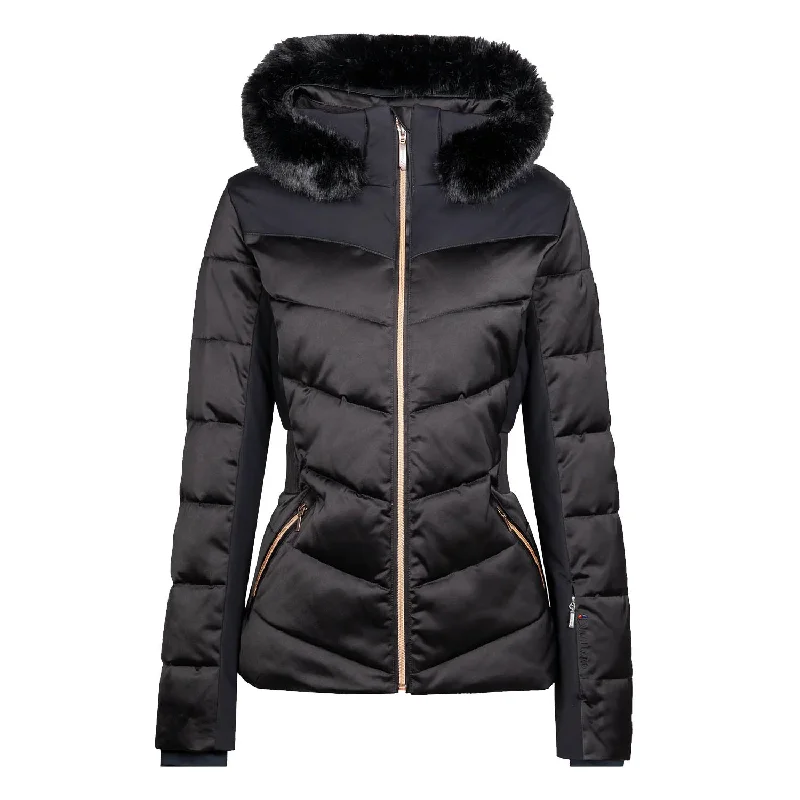 Clarisse Faux Fur Ski Jacket Striped Jacket Polka Dot Jacket Floral Jacket