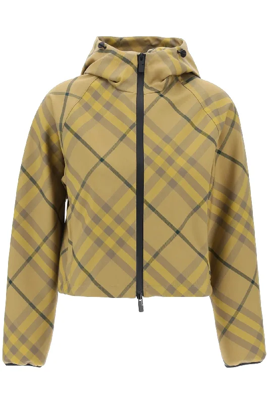 Cropped Burberry Check Jacket Wool Jacket Cashmere Jacket Tweed Jacket