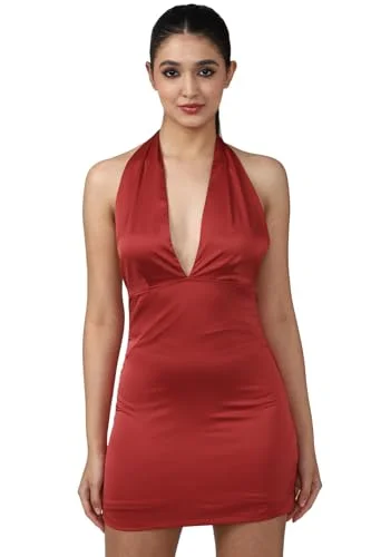 FOREVER 21 women's Polyester Classic Mini Dress (597970_Maroon Trendy Mesh Mini Dress FOREVER 21 women's Polyester Classic Mini Dress (597970_Maroon Trendy Mesh Mini Dress
