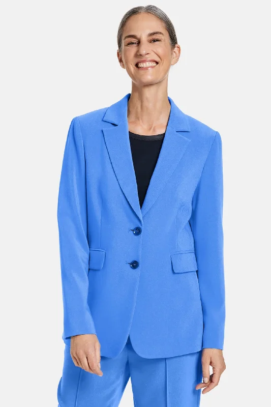 Gerry Weber 230011-31340 Bright Blue Two Button Jacket Striped Jacket Polka Dot Jacket Floral Jacket Gerry Weber 230011-31340 Bright Blue Two Button Jacket Striped Jacket Polka Dot Jacket Floral Jacket