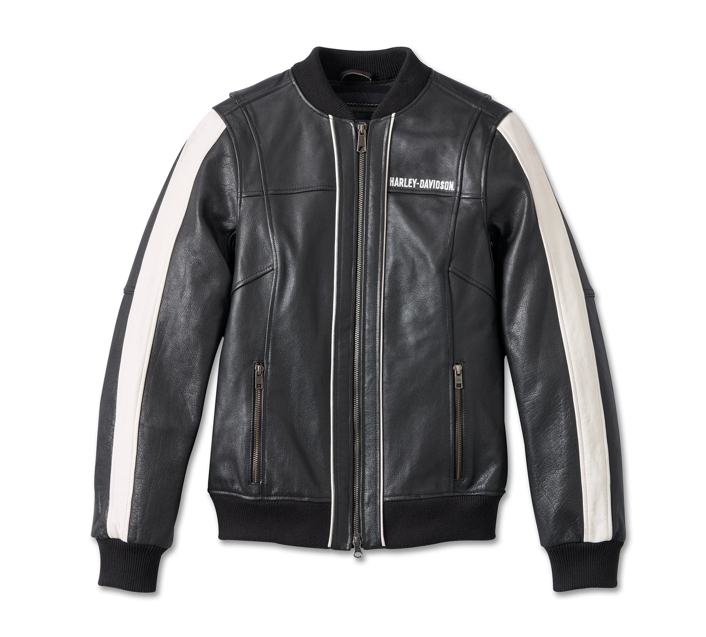 Harley Davidson Womens Piper Bomber Leather Jacket Nylon Fabric Polyester Fabric Spandex Fabric Harley Davidson Womens Piper Bomber Leather Jacket Nylon Fabric Polyester Fabric Spandex Fabric