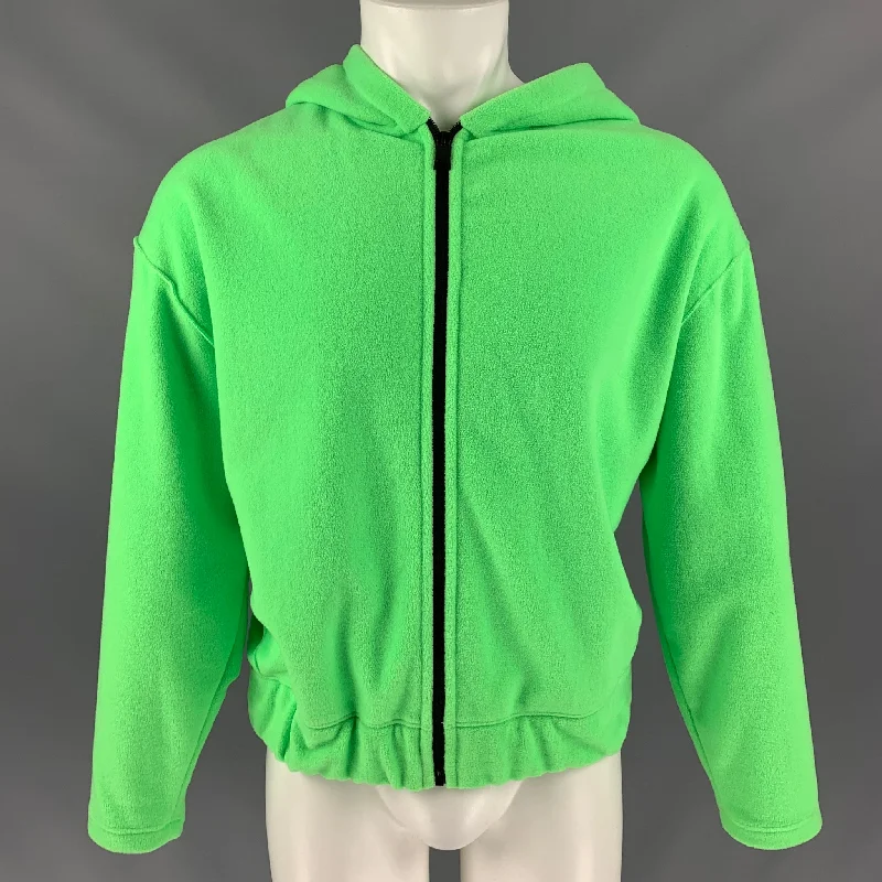 HARRIS WHARF LONDON Size 12 Green Polyester Textured Jacket (Outdoor) Striped Jacket Polka Dot Jacket Floral Jacket HARRIS WHARF LONDON Size 12 Green Polyester Textured Jacket (Outdoor) Striped Jacket Polka Dot Jacket Floral Jacket