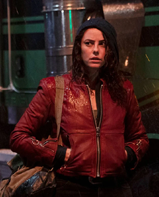 Kaya Scodelario Resident Evil Leather Jacket