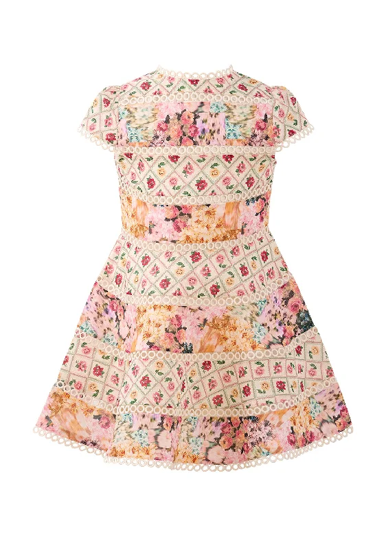 Lilah Floral Mini Dress (Baby) Trendy Camisole Mini Dress