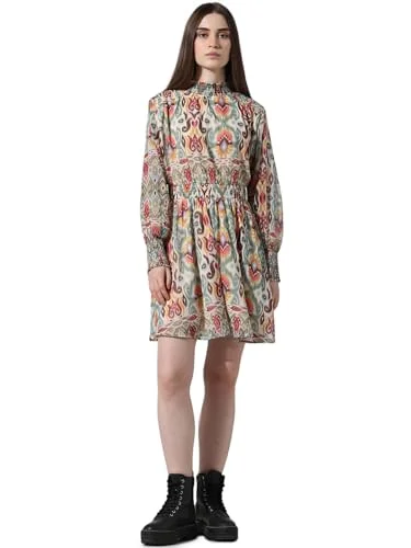 ONLY Women's Polyester Fit and Flare Mini Dress (15336701-Cloud Dancer_Cloud Classic White Mini Dress ONLY Women's Polyester Fit and Flare Mini Dress (15336701-Cloud Dancer_Cloud Classic White Mini Dress