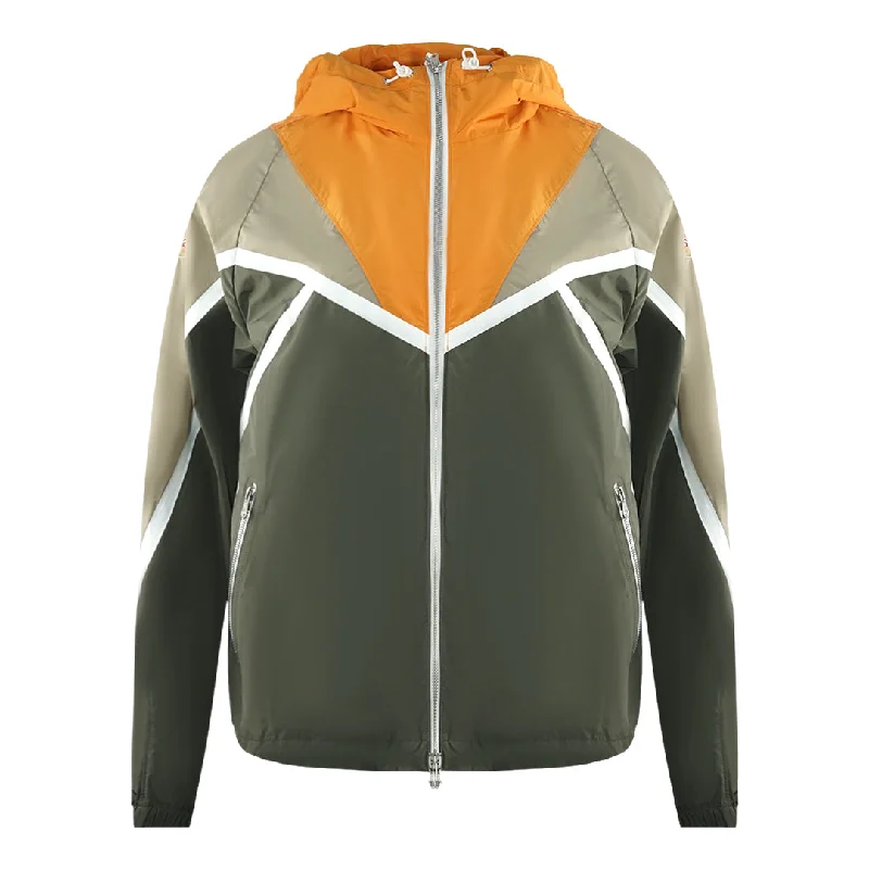 Parajumpers Everly Fisherman Green Thin Windbreaker Jacket A-Line Jacket Boat Neck Shawl Collar Parajumpers Everly Fisherman Green Thin Windbreaker Jacket A-Line Jacket Boat Neck Shawl Collar
