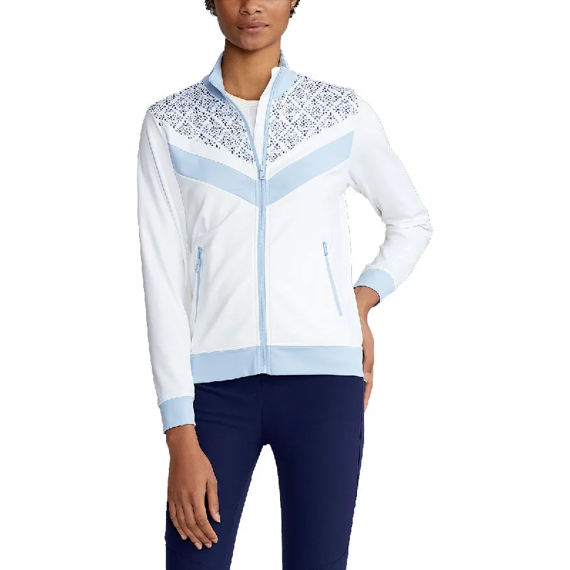 RLX Ralph Lauren Full Zip Power Stretch White Elite Blue Womens Golf Jacket Cotton Jacket Linen Jacket Terry Jacket RLX Ralph Lauren Full Zip Power Stretch White Elite Blue Womens Golf Jacket Cotton Jacket Linen Jacket Terry Jacket