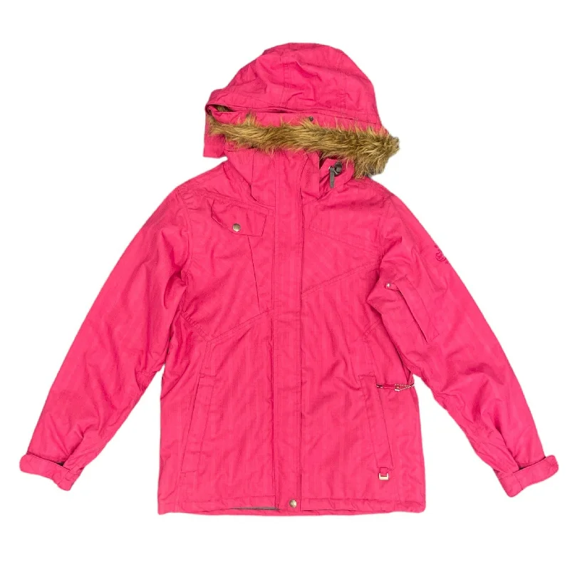 Rojo Women's Paladiom Snow Jacket - Berry Chenille Fabric Brocade Fabric Lace Fabric Rojo Women's Paladiom Snow Jacket - Berry Chenille Fabric Brocade Fabric Lace Fabric