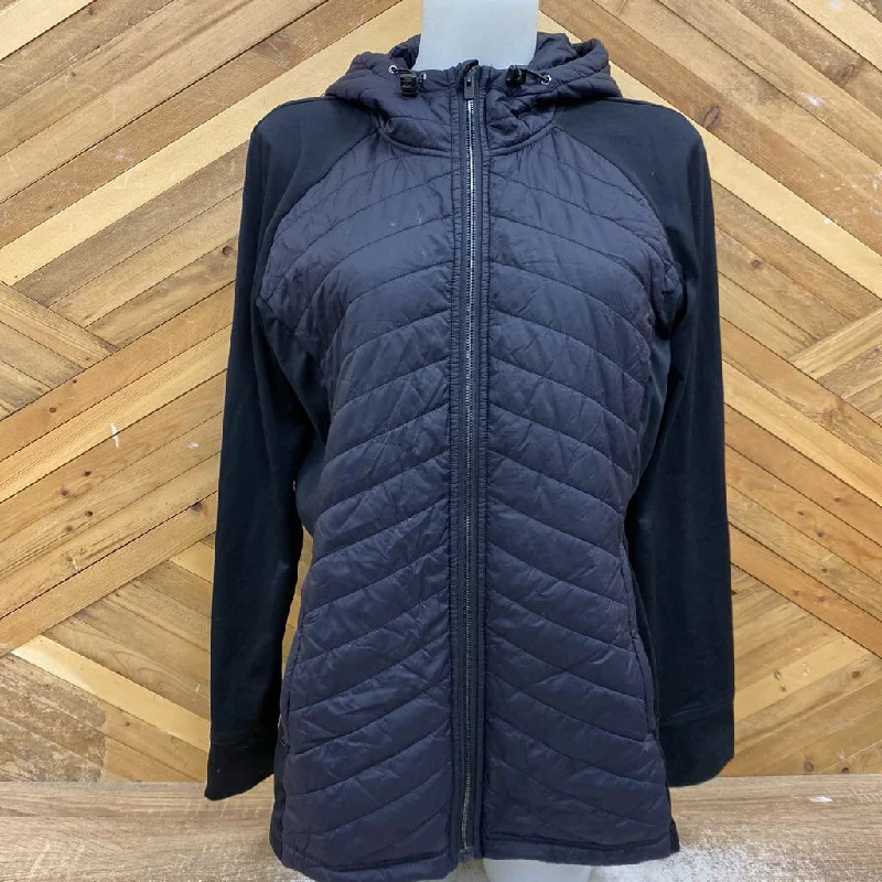 Shambhala - Women's Hybrid Insulated Jacket - MSRP comp $100: Grey / Black-women-LG Mesh Jacket Canvas Jacket Denim Jacket Shambhala - Women's Hybrid Insulated Jacket - MSRP comp $100: Grey / Black-women-LG Mesh Jacket Canvas Jacket Denim Jacket