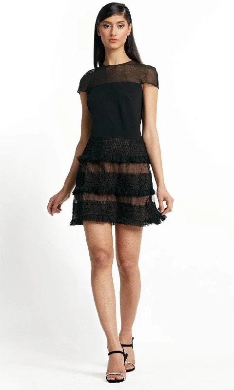 Tadashi Shoji SBRJ20729S - Steffy Skater Mini Dress Trendy Crossover Mini Dress