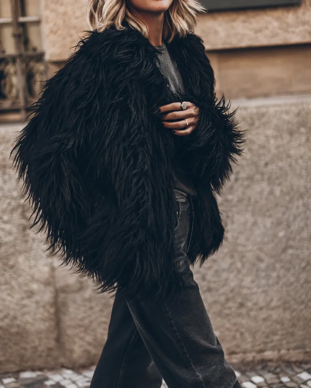 The Black Fluffy Jacket