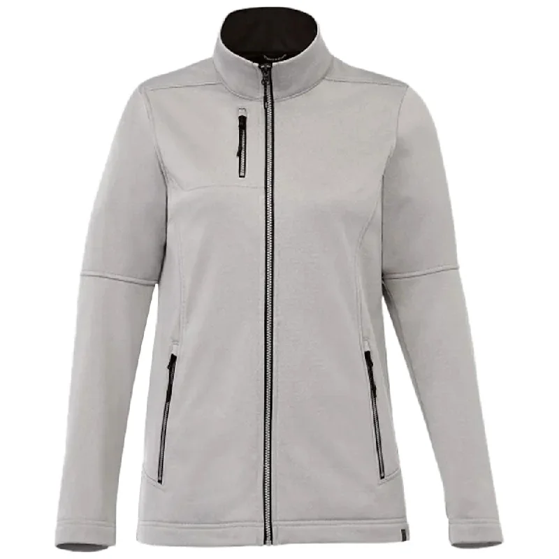 Elevate Women's Silver Heather Joris Eco Softshell Jacket