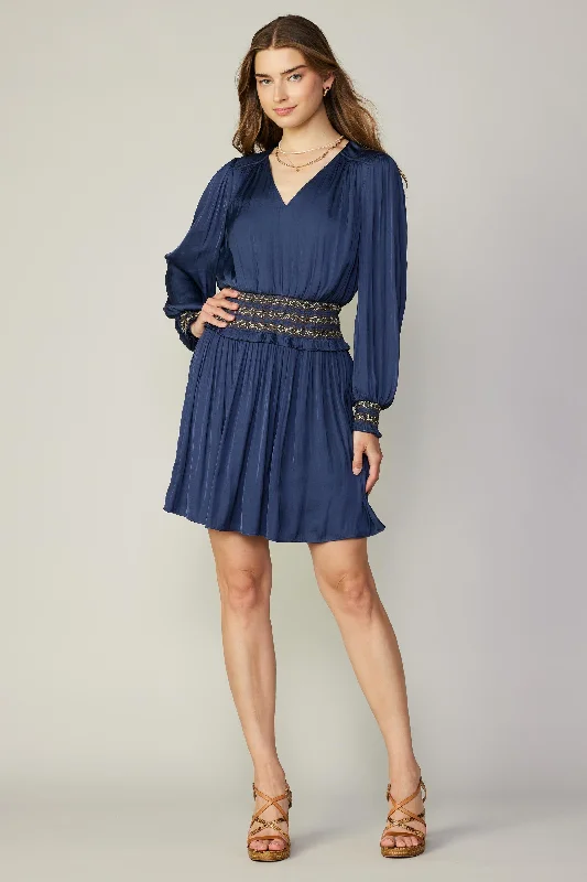 Santa Fe Embroidered Mini Dress Elegant Sequin Mini Dress