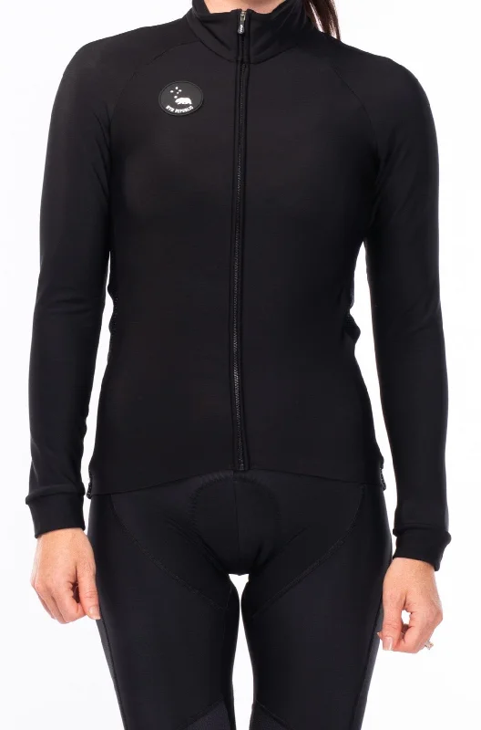 Women's Italian Thermal Cycling Jacket - Black Satin Jacket Silk Jacket Chiffon Jacket Women's Italian Thermal Cycling Jacket - Black Satin Jacket Silk Jacket Chiffon Jacket
