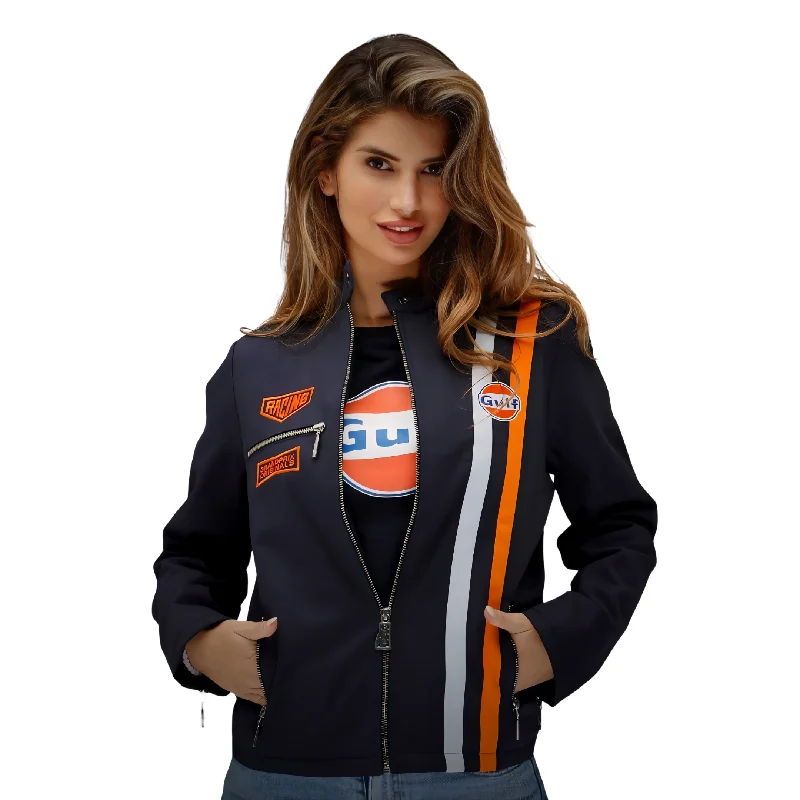 Women's Gulf Roadmaster Jacket in Navy Striped Jacket Polka Dot Jacket Floral Jacket Women's Gulf Roadmaster Jacket in Navy Striped Jacket Polka Dot Jacket Floral Jacket