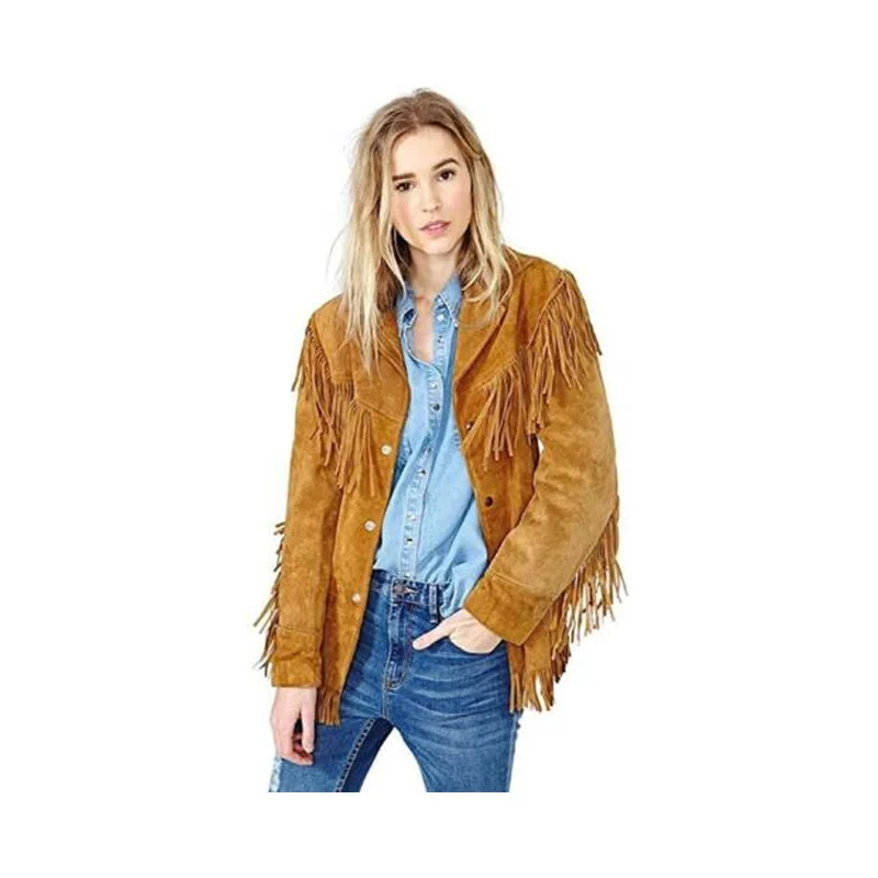 Womens Vintage Tan Brown Suede Leather Jacket Native Fringe Western Style Coat Herringbone Jacket Houndstooth Jacket Plaid Jacket Womens Vintage Tan Brown Suede Leather Jacket Native Fringe Western Style Coat Herringbone Jacket Houndstooth Jacket Plaid Jacket
