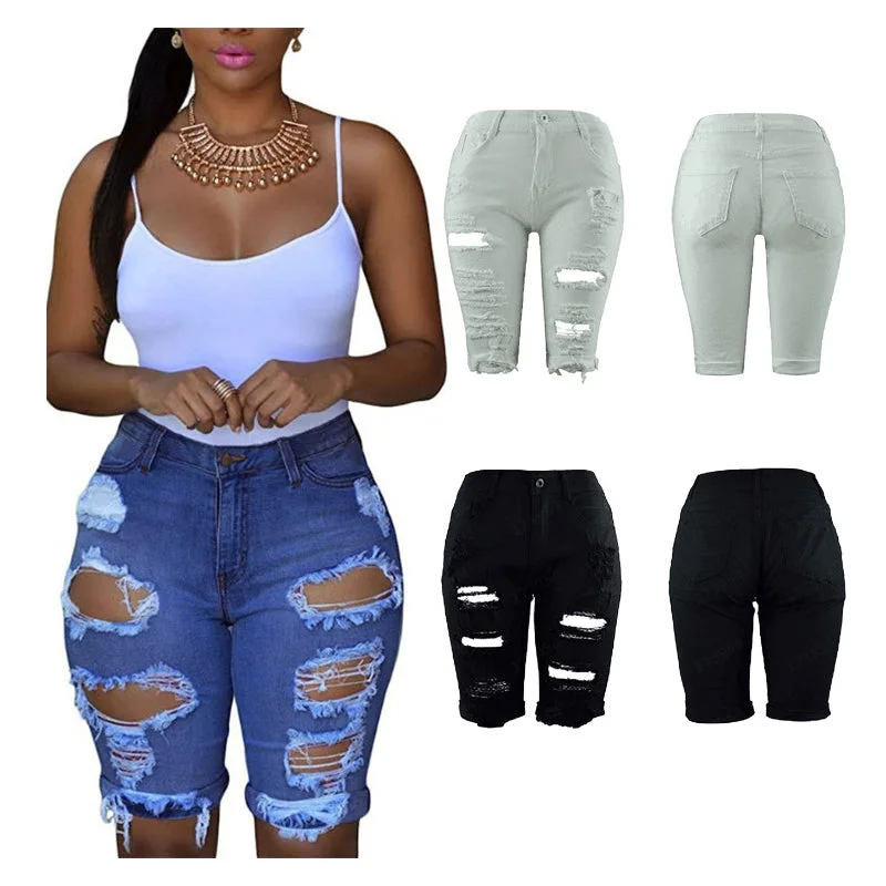 2022 Customized Summer Casual Lady Zipped Button Tassel Women Denim Jean Shorts Trendy Cut-Off Denim Shorts 2022 Customized Summer Casual Lady Zipped Button Tassel Women Denim Jean Shorts Trendy Cut-Off Denim Shorts