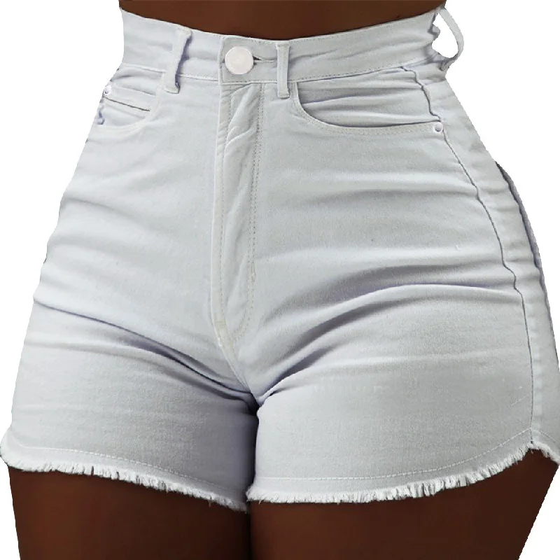 2022 summer high waisted blue jean shorts ripped cut up denim shorts women Chic Cropped Jeans 2022 summer high waisted blue jean shorts ripped cut up denim shorts women Chic Cropped Jeans
