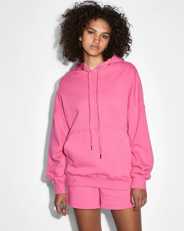 3X4 OH G HOODIE HYPE PINK Hoodie with Patch Decorative Personalized
