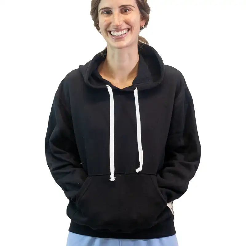 Adult Bamboo Panda Hoody Hoodie with Drawcord Adjustable Secure