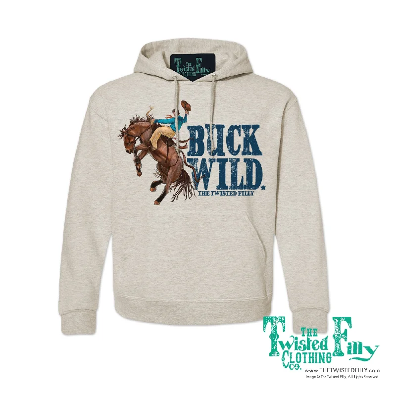 Buck Wild - Adult Hoodie - Assorted Colors Hoodie with Set-In Sleeves Structured Classic Buck Wild - Adult Hoodie - Assorted Colors Hoodie with Set-In Sleeves Structured Classic