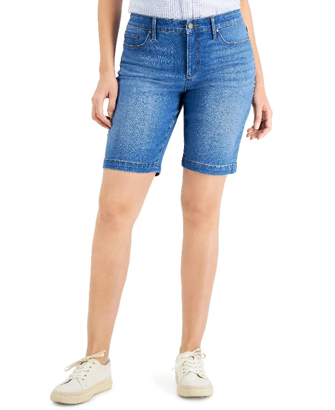 Charter Club Mid Rise Jean Shorts Elegant Bootcut Fit Jeans