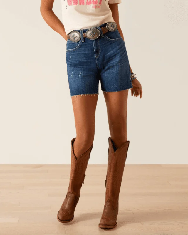 Ariat Women's Perfect Rise Jazmine 5" Jean Shorts 10048281 Cozy Wide-Legged Jeans