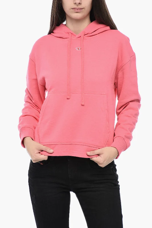 Diesel JARAL Hoodie with Embroidered Logo Hoodie with Hidden Zipper Minimalist Clean Diesel JARAL Hoodie with Embroidered Logo Hoodie with Hidden Zipper Minimalist Clean