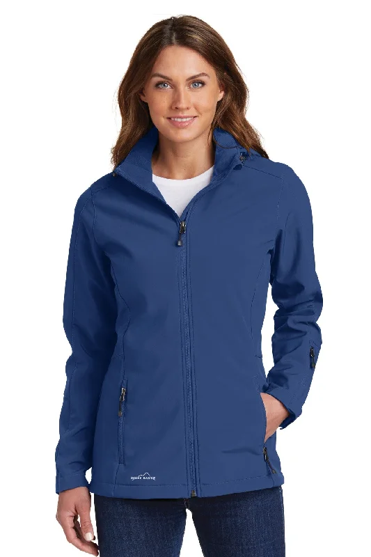 Eddie Bauer Ladies Hooded Soft Shell Parka. EB537 Hoodie with Zipper Placket Modern Functional Eddie Bauer Ladies Hooded Soft Shell Parka. EB537 Hoodie with Zipper Placket Modern Functional