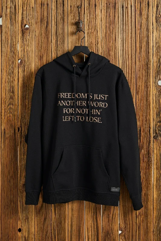 FREEDOM - Midnight Hoodie Hoodie with Hem Lace Feminine Delicate