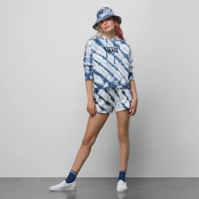 Latte Wash Boxy Hoodie Hoodie with Set-In Sleeves Structured Classic