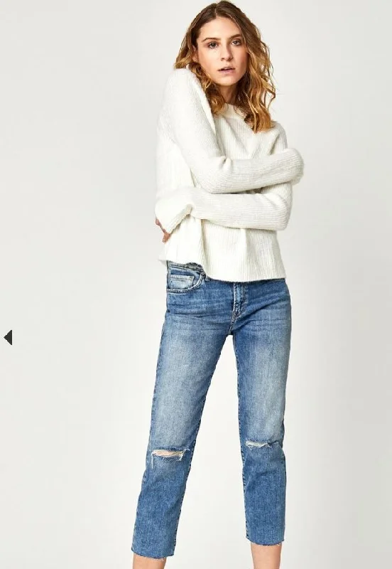 Mavi Niki Light Ripped Vintage Jean Casual Loose Fit Jeans