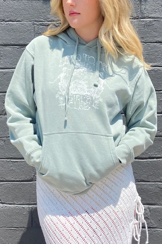Dancing Days Graphic Hoodie Hoodie with Slim Fit Tailored Modern