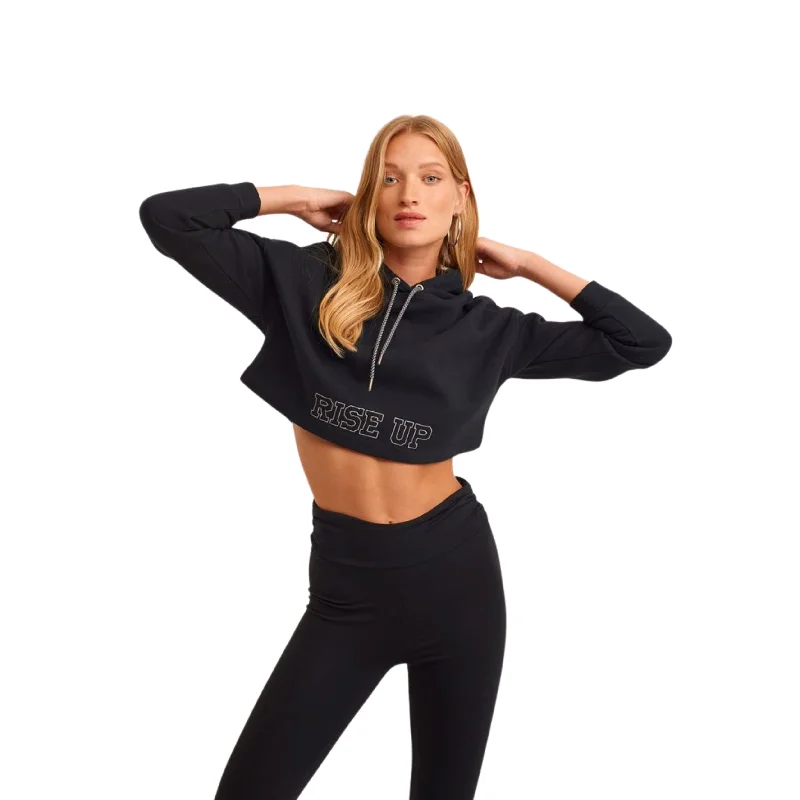 OXXO - Cotton Crop hoody Hoodie with Drop Shoulder Relaxed Streetwear
