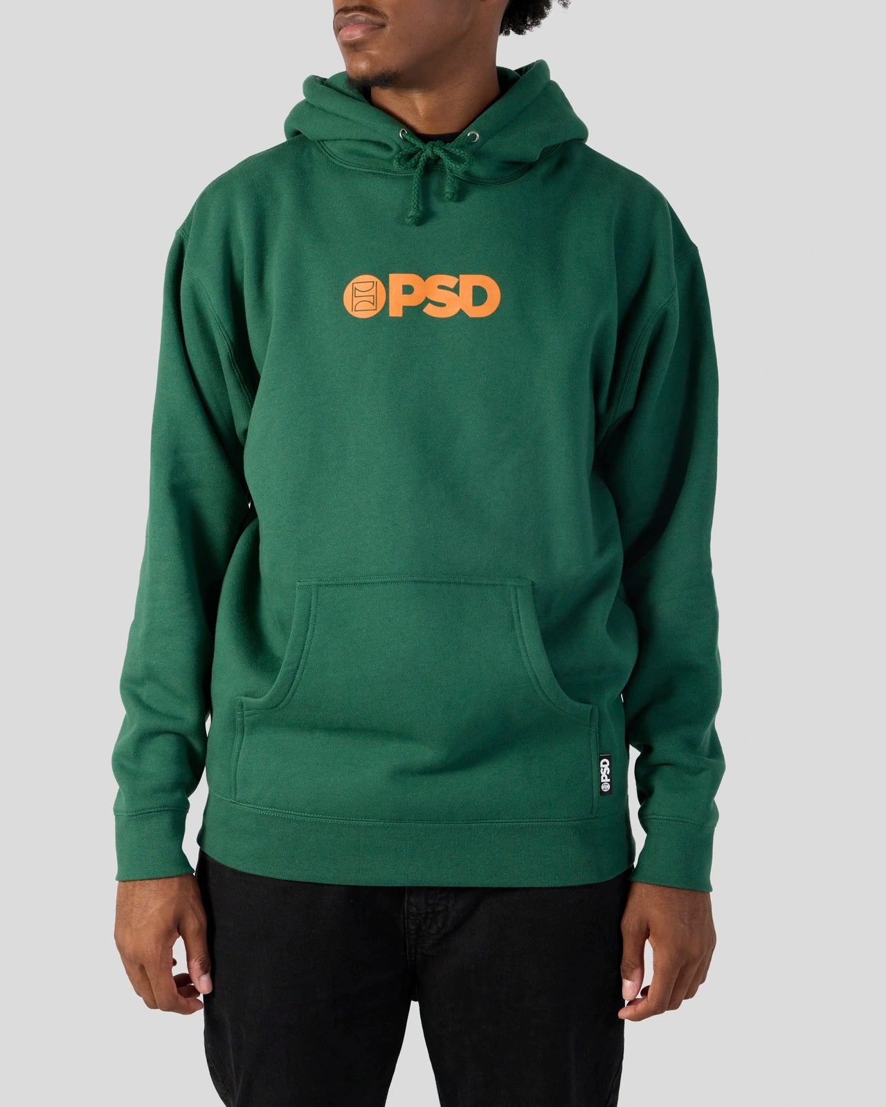 PSD Green Hoodie Hoodie with Belted Waist Structured Tailored