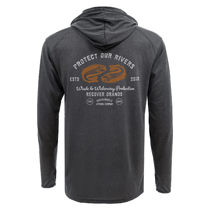 RD4000 - Protect Our Rivers Sun Hoodie Hoodie with Cuffed Sleeves Snug Secure
