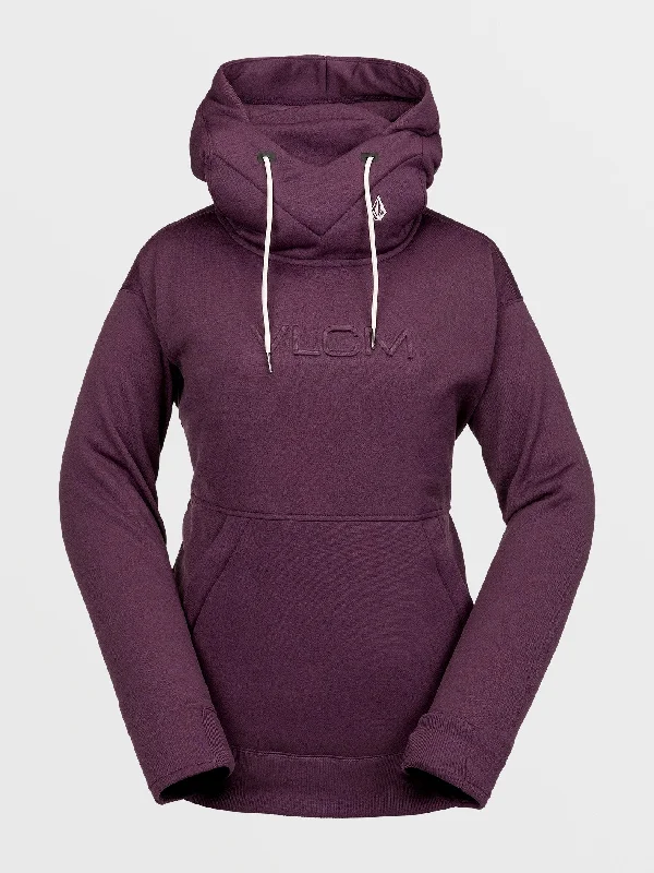 Womens Riding Hydro Hoodie - Blackberry Hoodie Dress Longline Feminine