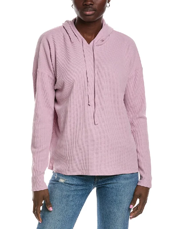 Splendid Thermal Hoodie Hoodie with Longline Fit Extended Stylish