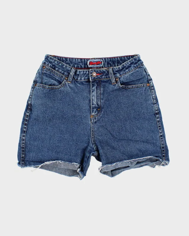 Vintage Women's Wrangler Cut Off Jean Shorts - W26 Trendy Wide-Legged High-Waist Jeans Vintage Women's Wrangler Cut Off Jean Shorts - W26 Trendy Wide-Legged High-Waist Jeans