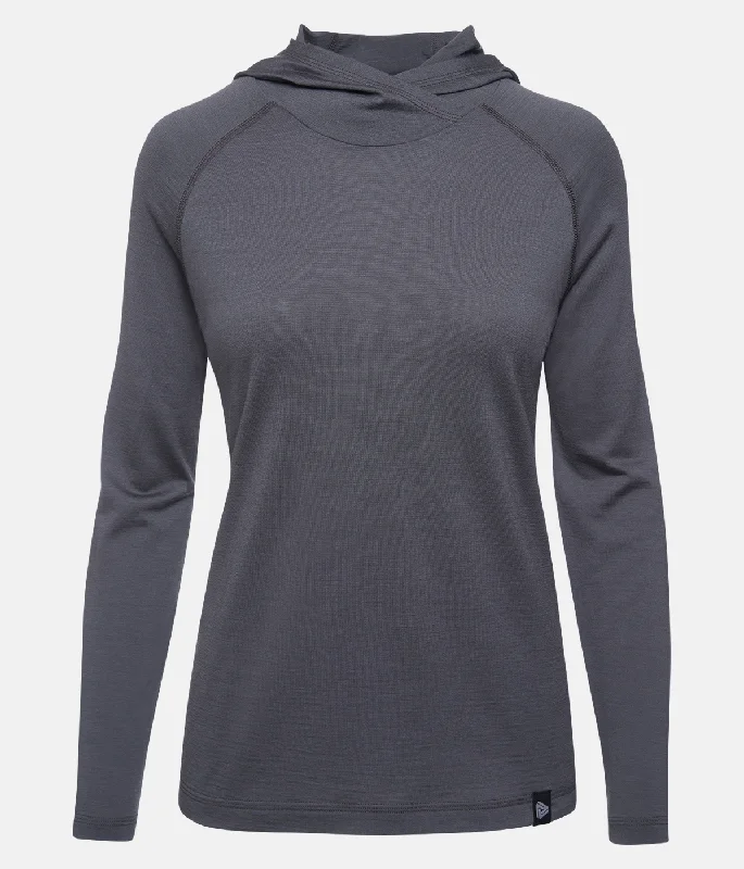 Women's Merino Aero Hoody Hoodie with Drawstring Waist Adjustable Fitted