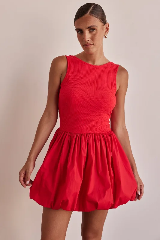 Rosamund Mini Dress (Red)