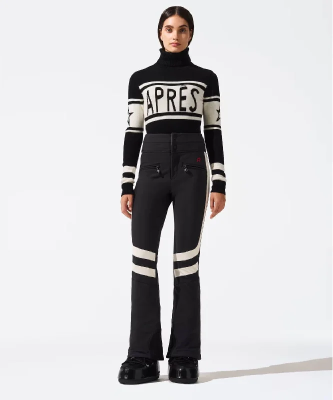 Women's Aurora High Waist Flare Ski Pant Trendy Velvet Pants